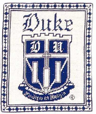 Duke University - Needlepoint Pillow 12x10