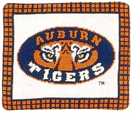 Auburn Tigers II - Needlepoint Pillow 10x12