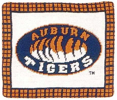 Auburn Tigers - Needlepoint Pillow 10x12