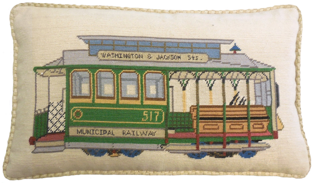 Train III - Needlepoint Pillow 15x25