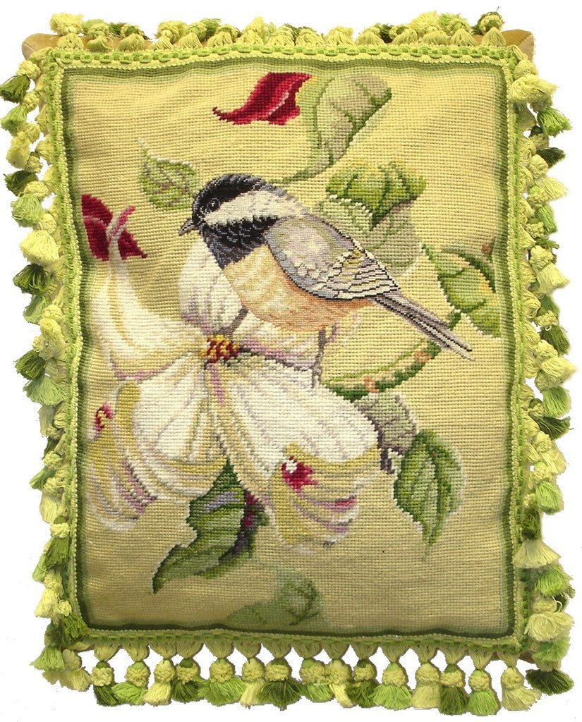 Pretty Bird - Needlepoint Pillow 16x20
