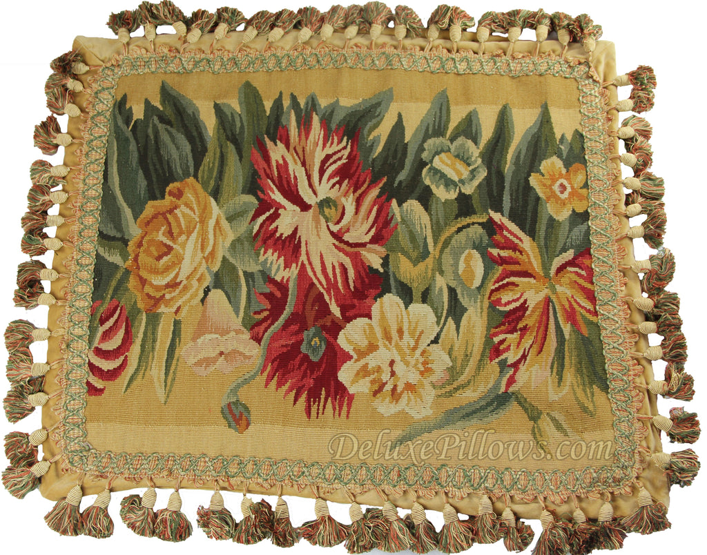 Giant Blooms II - 17" x 21"  Aubusson Pillow