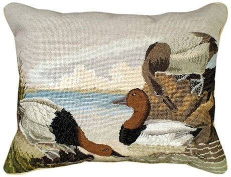 Canvasback 16 x 20 Mixed-Stitch Pillow