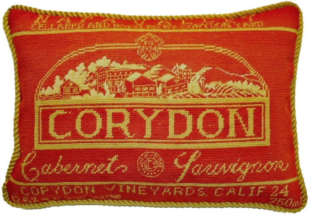 Corydon - 13" x 19" needlepoint pillow