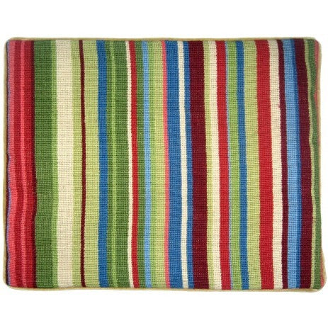 Bright Stripes II - Needlepoint Pillow 15x19