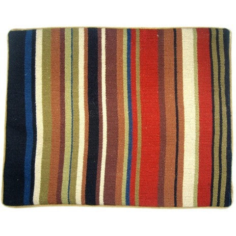 Bright Stripes - Needlepoint Pillow 15x19