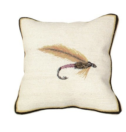 Dry Fly 12" x 12 Mixed-Stitch Pillow